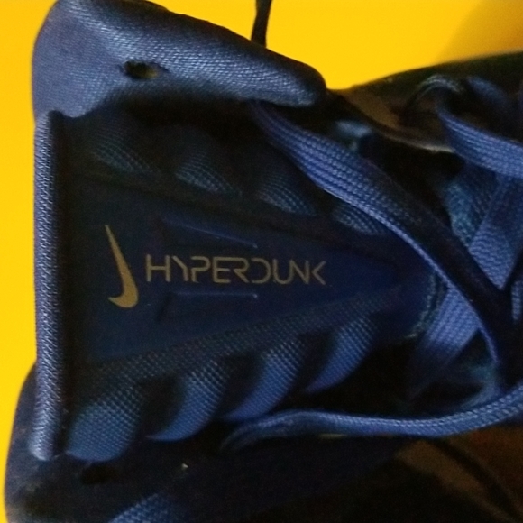 NIKE - HYPERDUNK blue Zoom- kids basketball shoes. Sz US 7m stle# 845120-001. - Picture 4 of 13